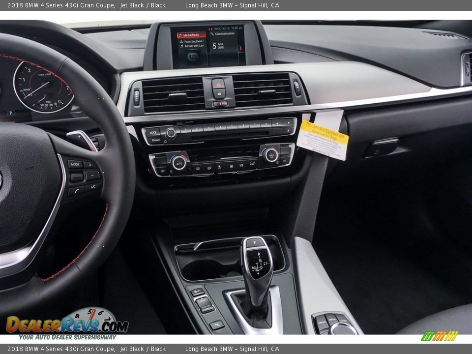 2018 BMW 4 Series 430i Gran Coupe Jet Black / Black Photo #6