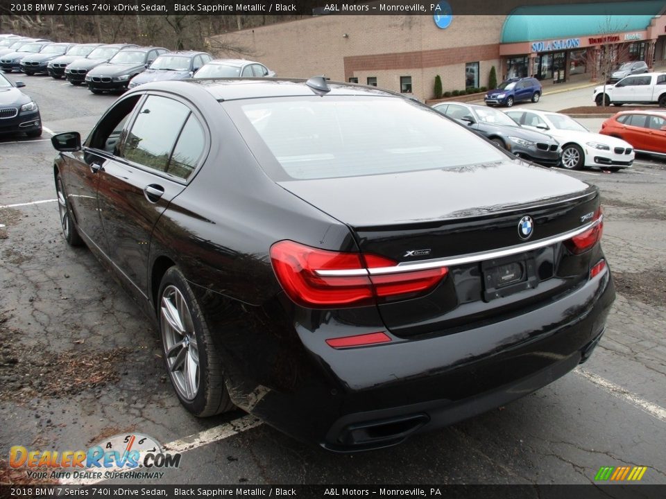 2018 BMW 7 Series 740i xDrive Sedan Black Sapphire Metallic / Black Photo #5