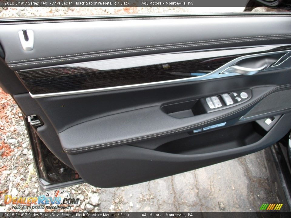 2018 BMW 7 Series 740i xDrive Sedan Black Sapphire Metallic / Black Photo #10