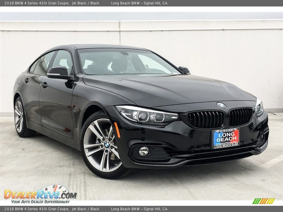 2018 BMW 4 Series 430i Gran Coupe Jet Black / Black Photo #12