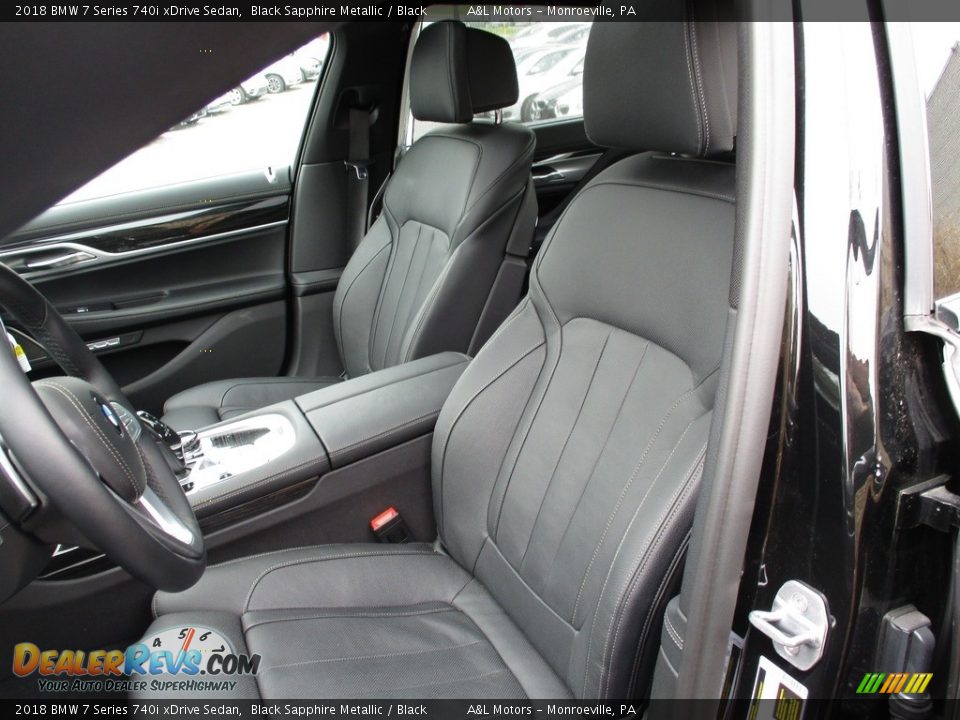 2018 BMW 7 Series 740i xDrive Sedan Black Sapphire Metallic / Black Photo #13