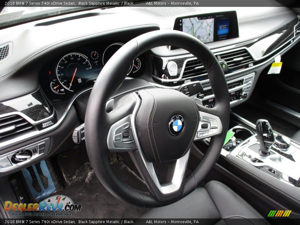 2018 BMW 7 Series 740i xDrive Sedan Black Sapphire Metallic / Black Photo #15