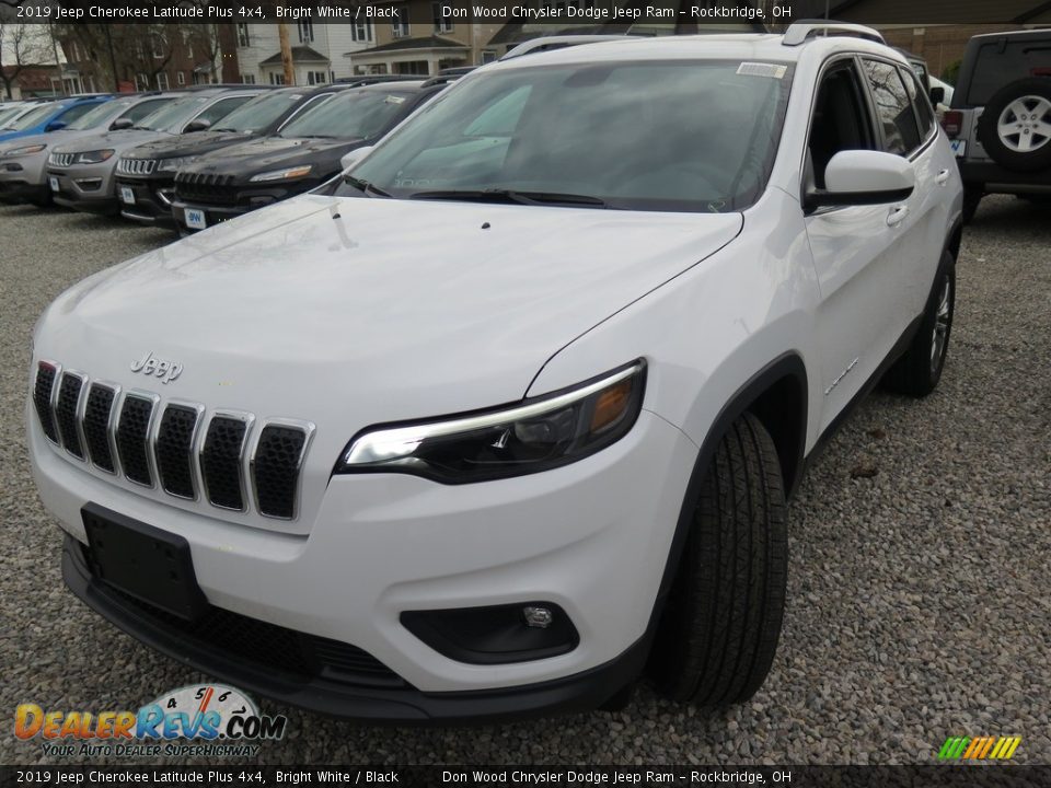 2019 Jeep Cherokee Latitude Plus 4x4 Bright White / Black Photo #5