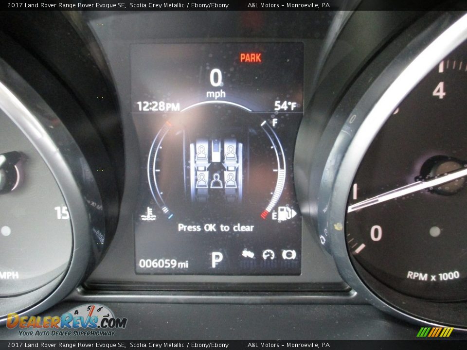 2017 Land Rover Range Rover Evoque SE Scotia Grey Metallic / Ebony/Ebony Photo #20
