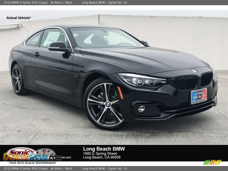 2018 BMW 4 Series 430i Coupe Jet Black / Black Photo #1