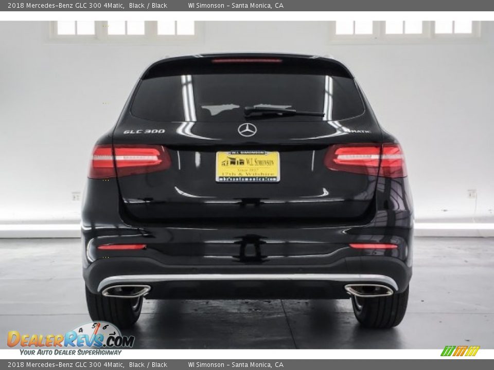 2018 Mercedes-Benz GLC 300 4Matic Black / Black Photo #4