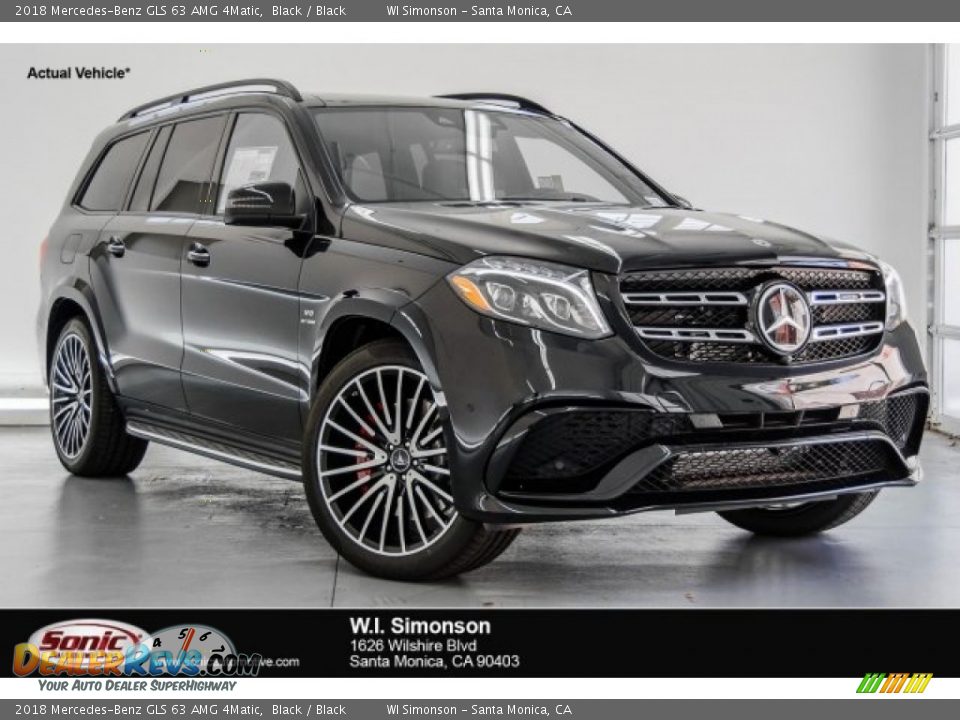 2018 Mercedes-Benz GLS 63 AMG 4Matic Black / Black Photo #1