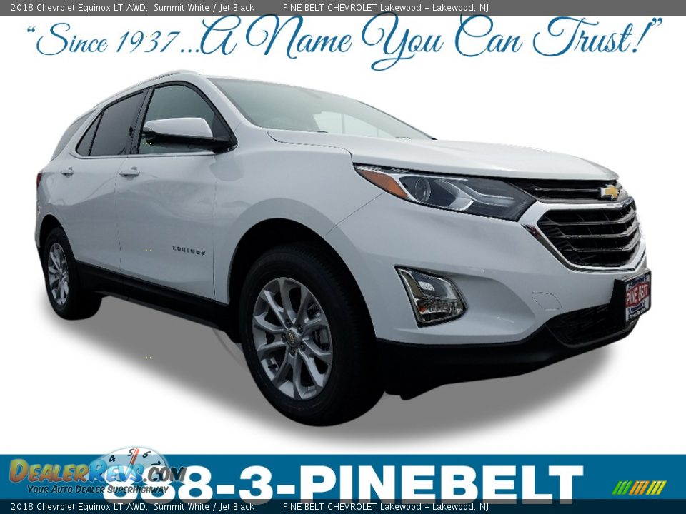 2018 Chevrolet Equinox LT AWD Summit White / Jet Black Photo #1
