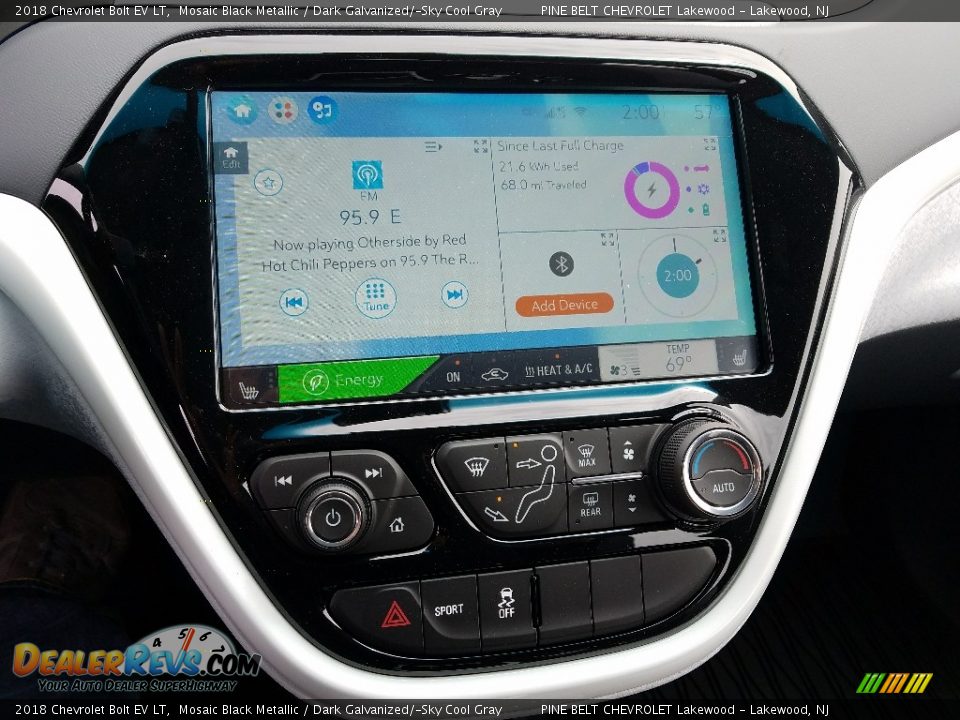 2018 Chevrolet Bolt EV LT Mosaic Black Metallic / Dark Galvanized/­Sky Cool Gray Photo #10