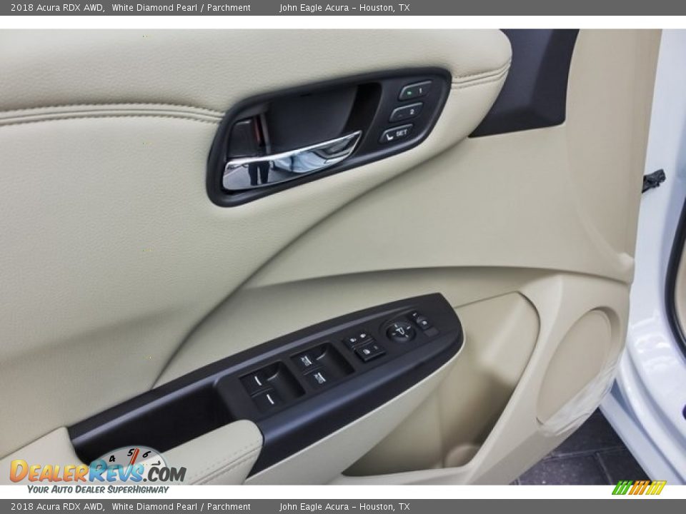 2018 Acura RDX AWD White Diamond Pearl / Parchment Photo #27