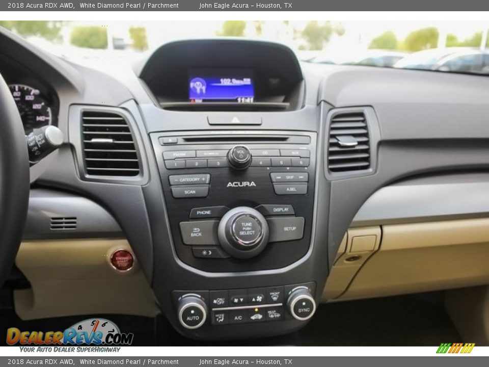 2018 Acura RDX AWD White Diamond Pearl / Parchment Photo #30