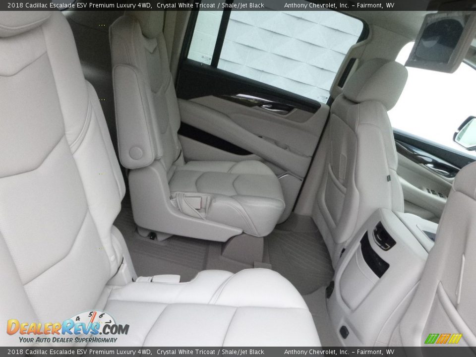 2018 Cadillac Escalade ESV Premium Luxury 4WD Crystal White Tricoat / Shale/Jet Black Photo #9