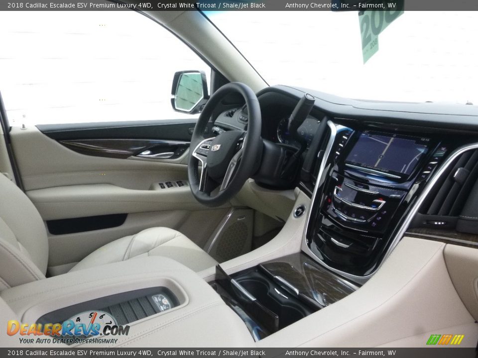 2018 Cadillac Escalade ESV Premium Luxury 4WD Crystal White Tricoat / Shale/Jet Black Photo #14