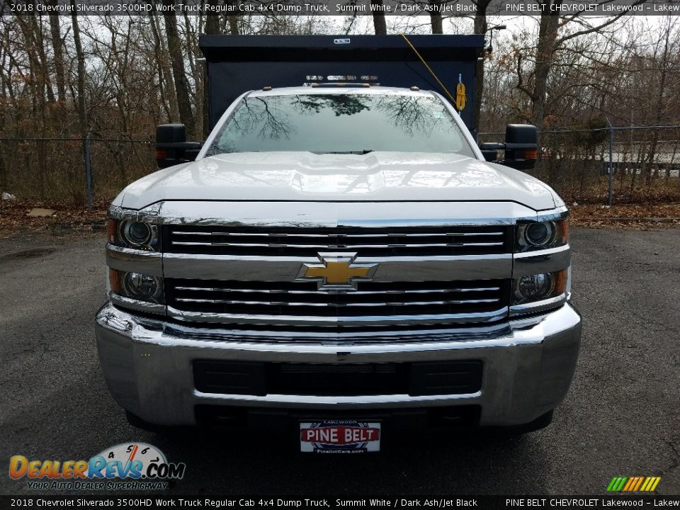 2018 Chevrolet Silverado 3500HD Work Truck Regular Cab 4x4 Dump Truck Summit White / Dark Ash/Jet Black Photo #2