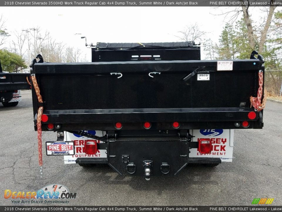 2018 Chevrolet Silverado 3500HD Work Truck Regular Cab 4x4 Dump Truck Summit White / Dark Ash/Jet Black Photo #5