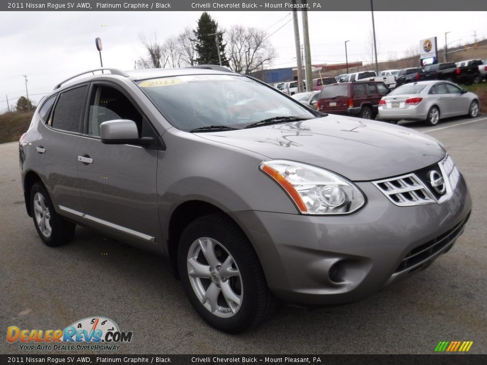 2011 Nissan Rogue SV AWD Platinum Graphite / Black Photo #6