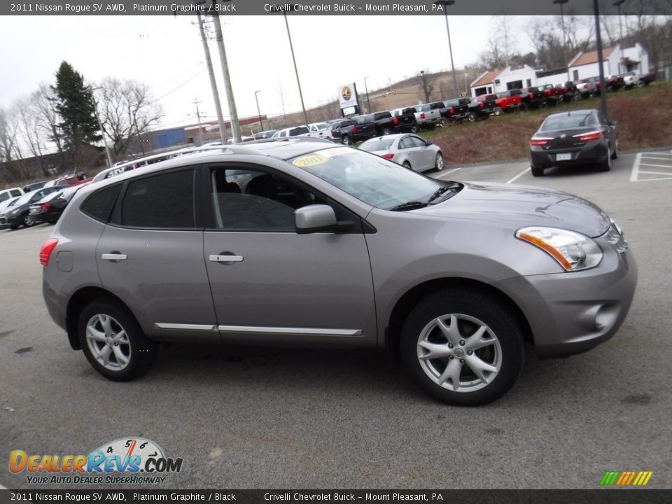 2011 Nissan Rogue SV AWD Platinum Graphite / Black Photo #7