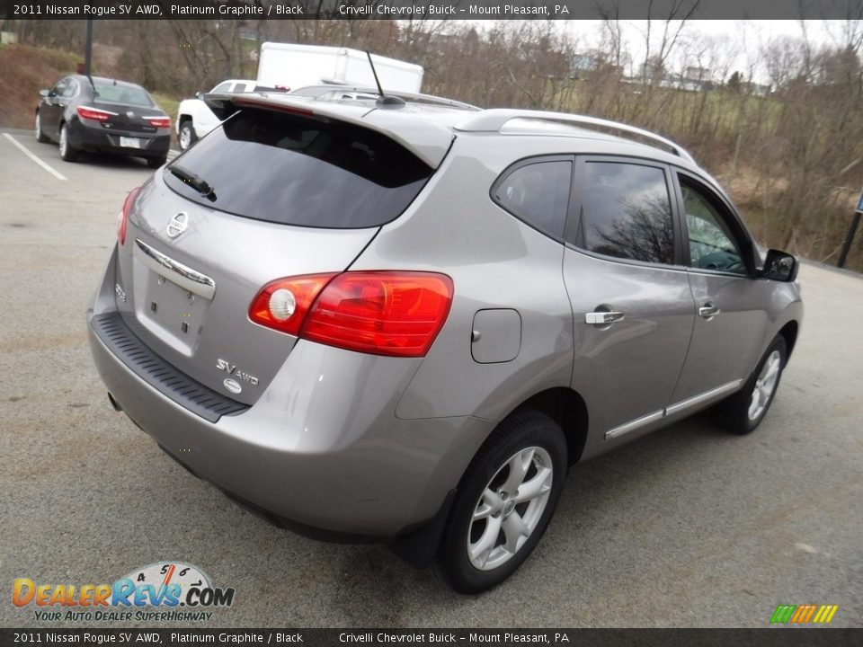 2011 Nissan Rogue SV AWD Platinum Graphite / Black Photo #8