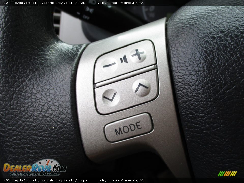 2013 Toyota Corolla LE Magnetic Gray Metallic / Bisque Photo #16