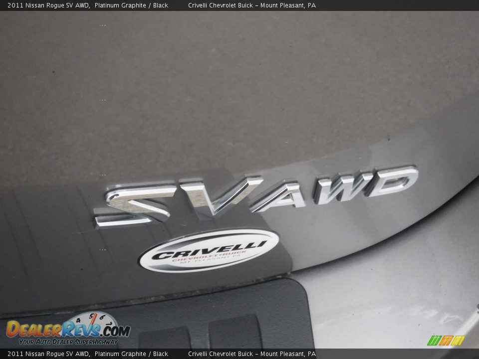 2011 Nissan Rogue SV AWD Platinum Graphite / Black Photo #10