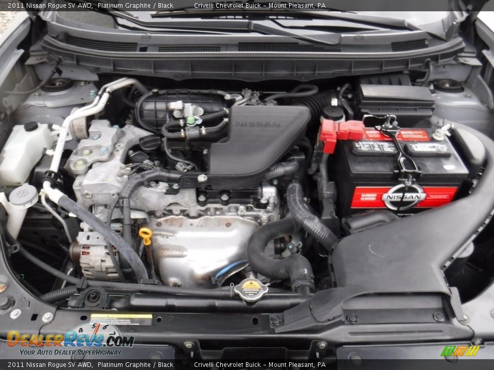 2011 Nissan Rogue SV AWD Platinum Graphite / Black Photo #12