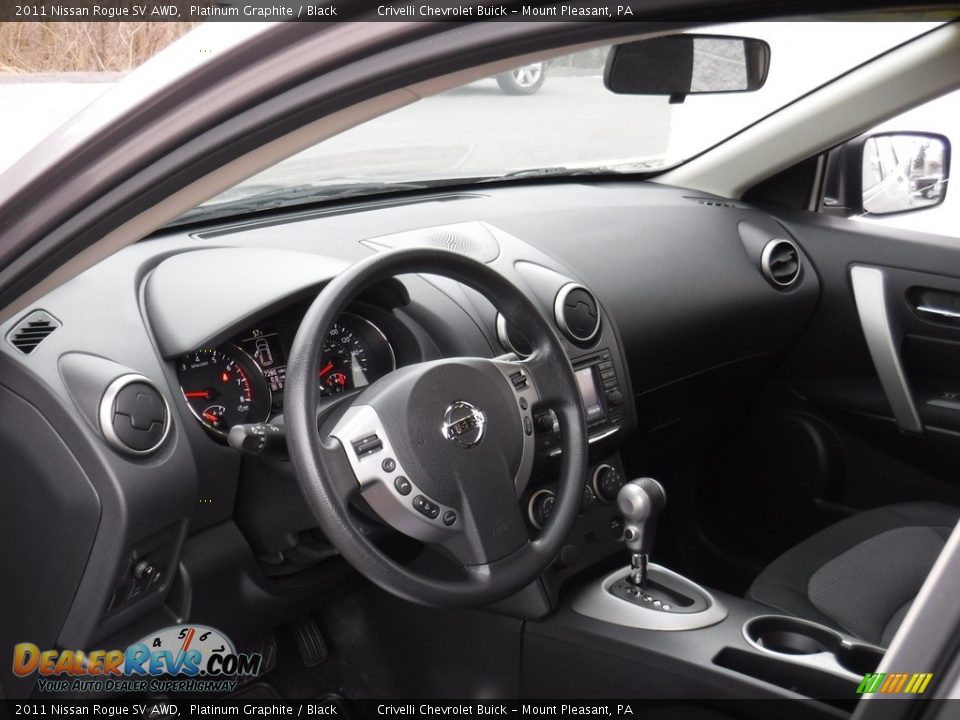 2011 Nissan Rogue SV AWD Platinum Graphite / Black Photo #15