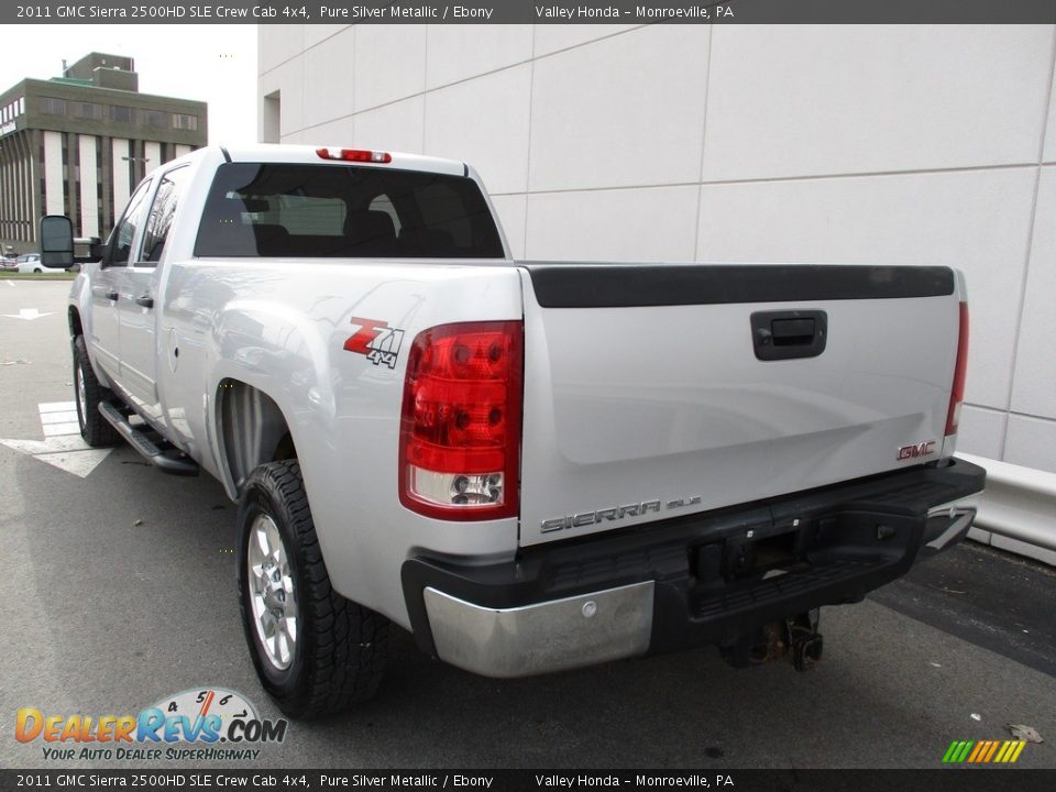 2011 GMC Sierra 2500HD SLE Crew Cab 4x4 Pure Silver Metallic / Ebony Photo #3