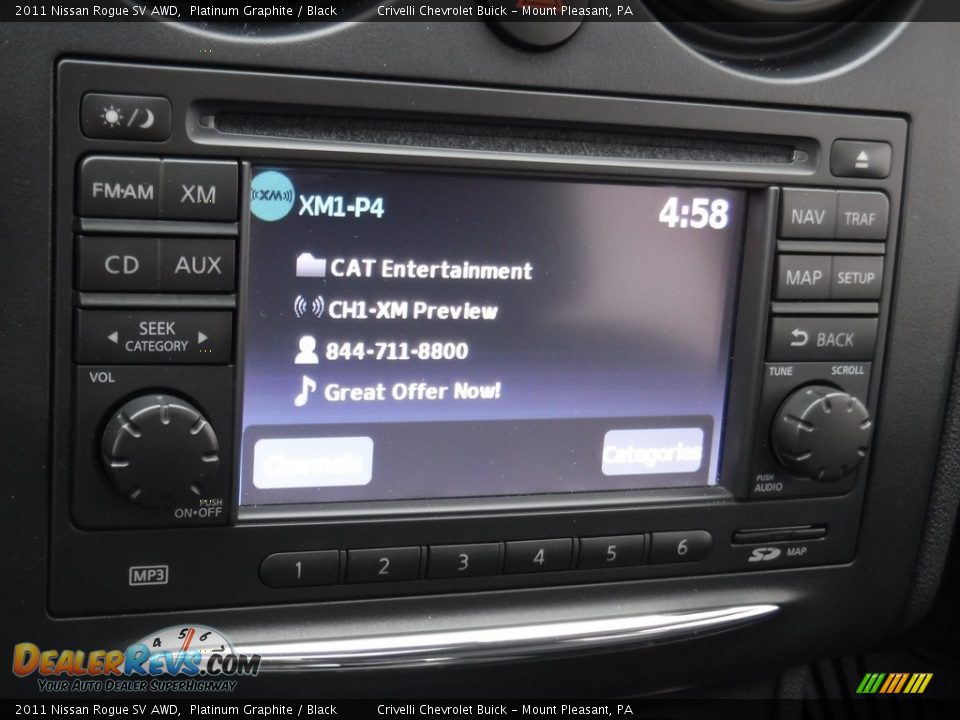 2011 Nissan Rogue SV AWD Platinum Graphite / Black Photo #19