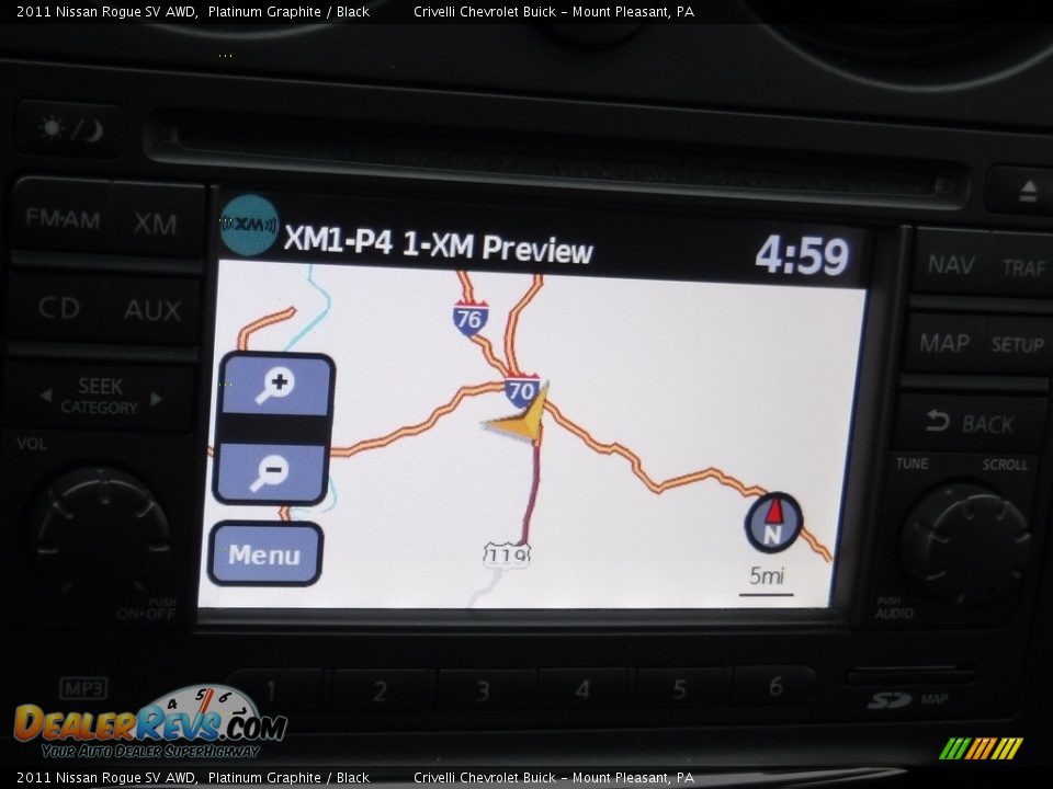 2011 Nissan Rogue SV AWD Platinum Graphite / Black Photo #20