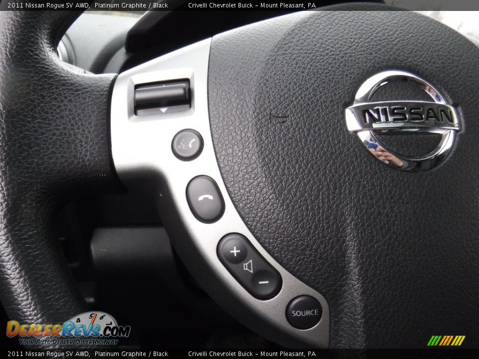 2011 Nissan Rogue SV AWD Platinum Graphite / Black Photo #24
