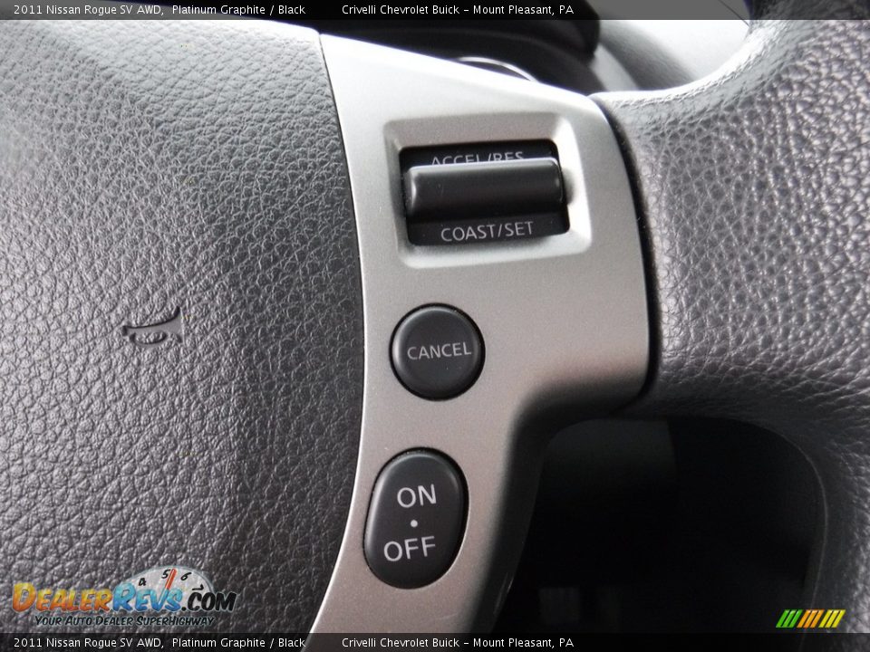 2011 Nissan Rogue SV AWD Platinum Graphite / Black Photo #25