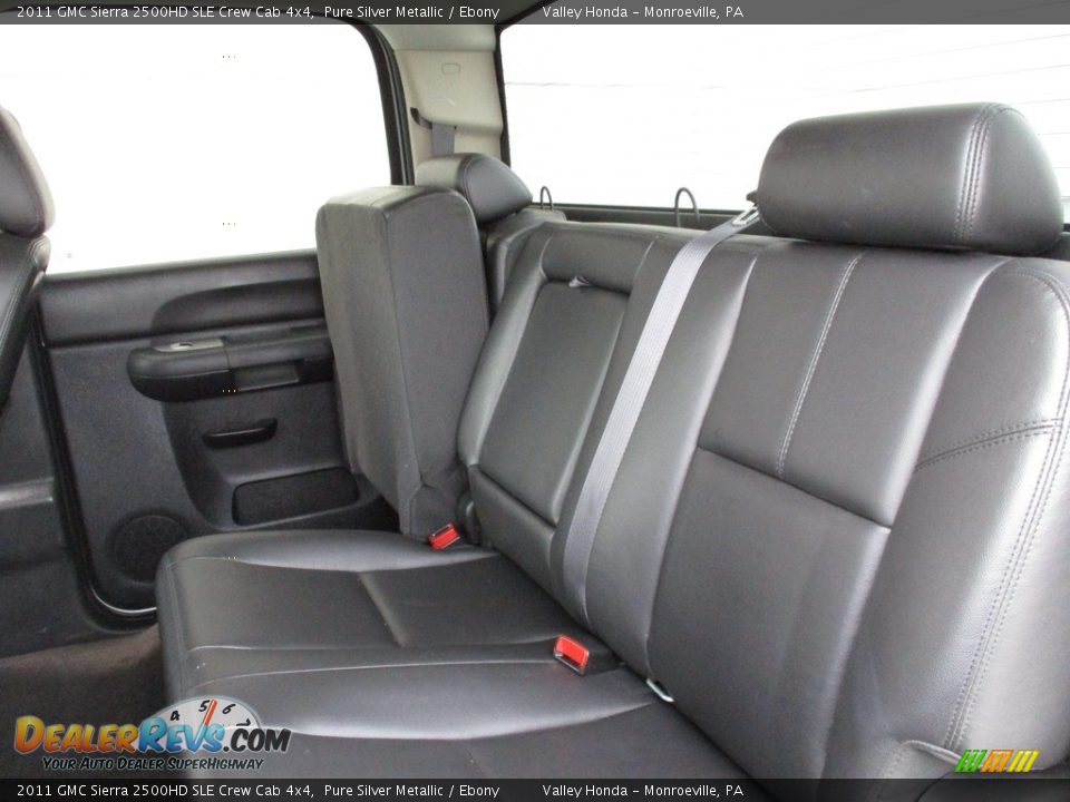 2011 GMC Sierra 2500HD SLE Crew Cab 4x4 Pure Silver Metallic / Ebony Photo #14