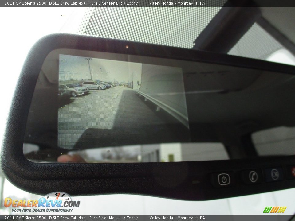 2011 GMC Sierra 2500HD SLE Crew Cab 4x4 Pure Silver Metallic / Ebony Photo #17