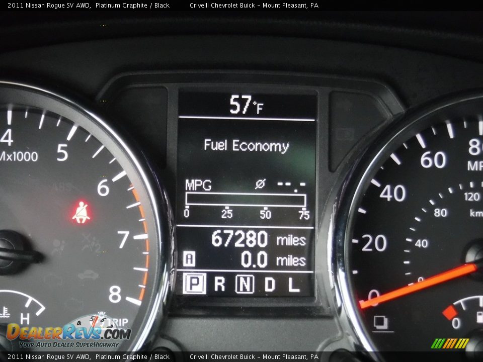 2011 Nissan Rogue SV AWD Platinum Graphite / Black Photo #35