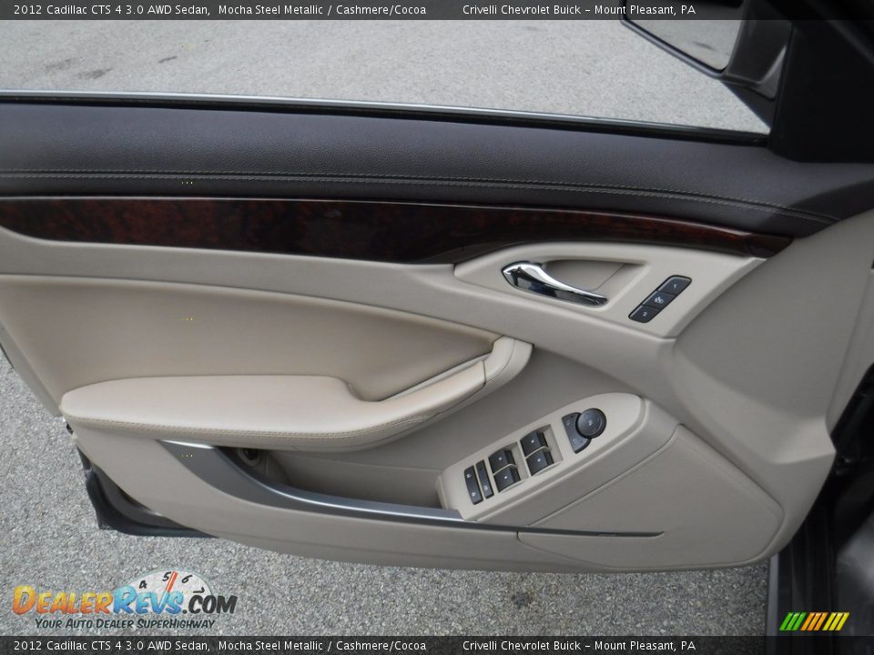 2012 Cadillac CTS 4 3.0 AWD Sedan Mocha Steel Metallic / Cashmere/Cocoa Photo #14