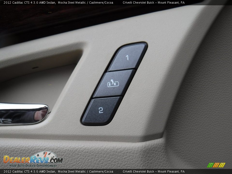 2012 Cadillac CTS 4 3.0 AWD Sedan Mocha Steel Metallic / Cashmere/Cocoa Photo #15