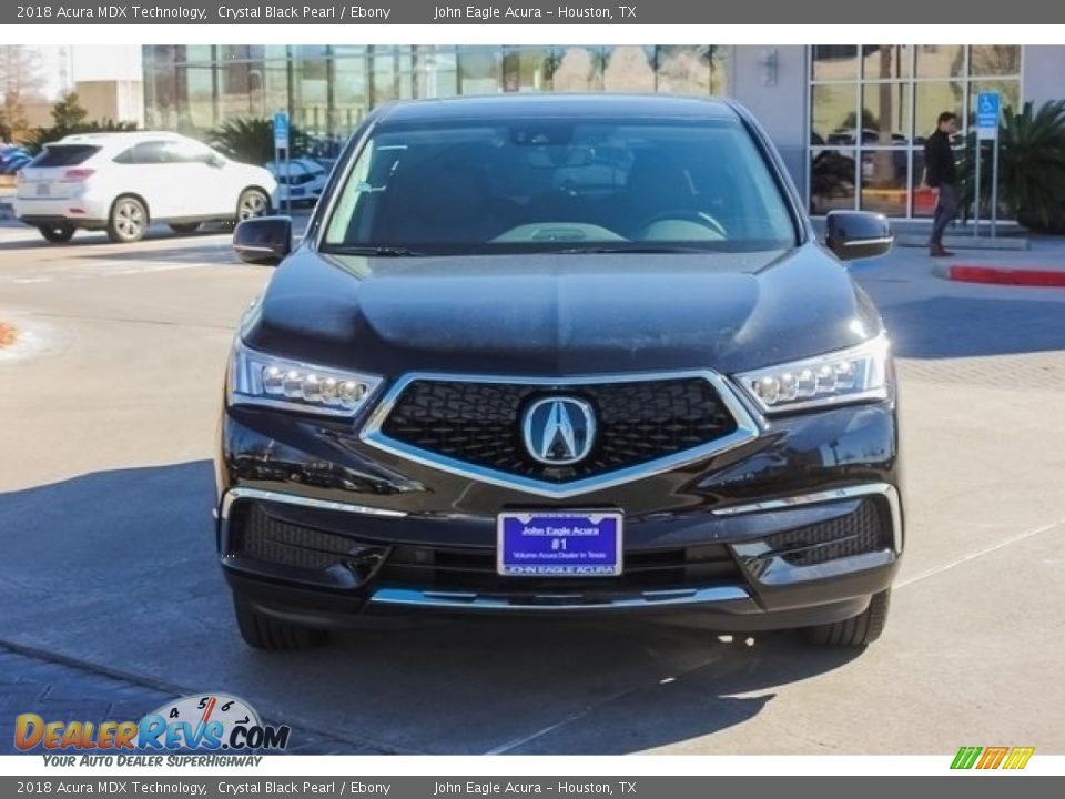 2018 Acura MDX Technology Crystal Black Pearl / Ebony Photo #2