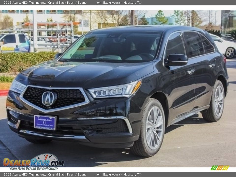 2018 Acura MDX Technology Crystal Black Pearl / Ebony Photo #3