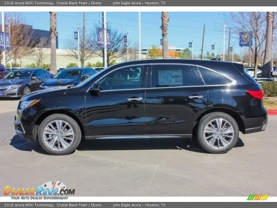 2018 Acura MDX Technology Crystal Black Pearl / Ebony Photo #4
