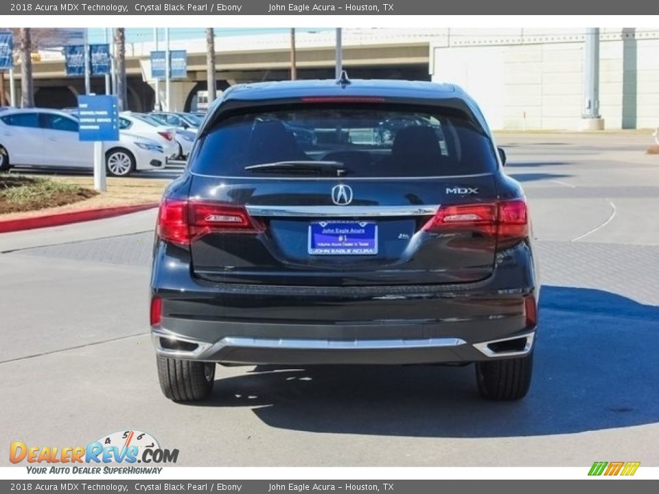2018 Acura MDX Technology Crystal Black Pearl / Ebony Photo #6