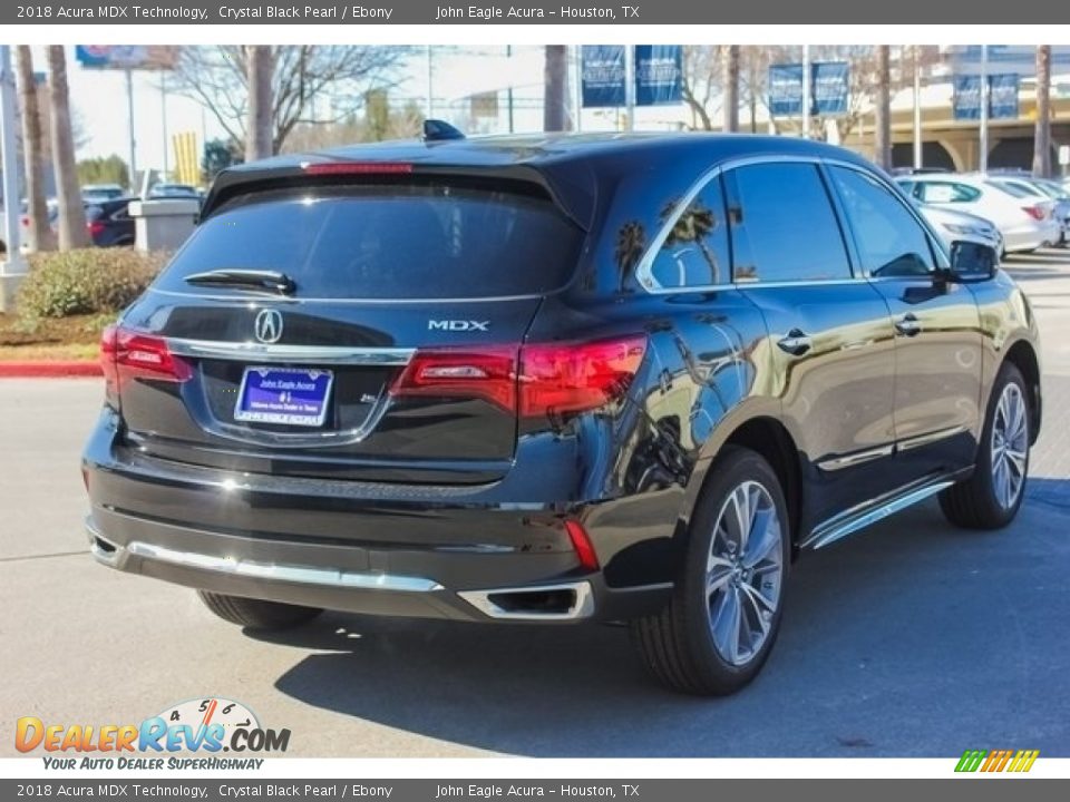 2018 Acura MDX Technology Crystal Black Pearl / Ebony Photo #7