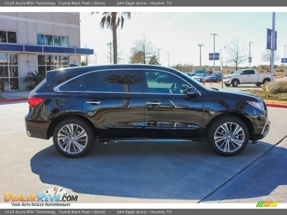 2018 Acura MDX Technology Crystal Black Pearl / Ebony Photo #8