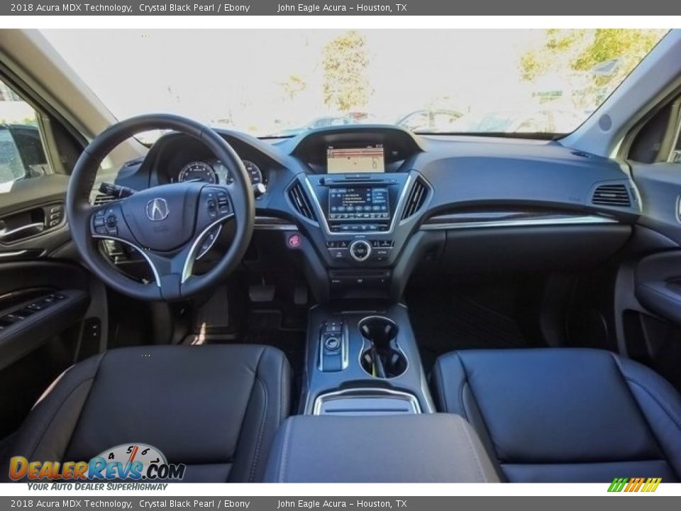 2018 Acura MDX Technology Crystal Black Pearl / Ebony Photo #9