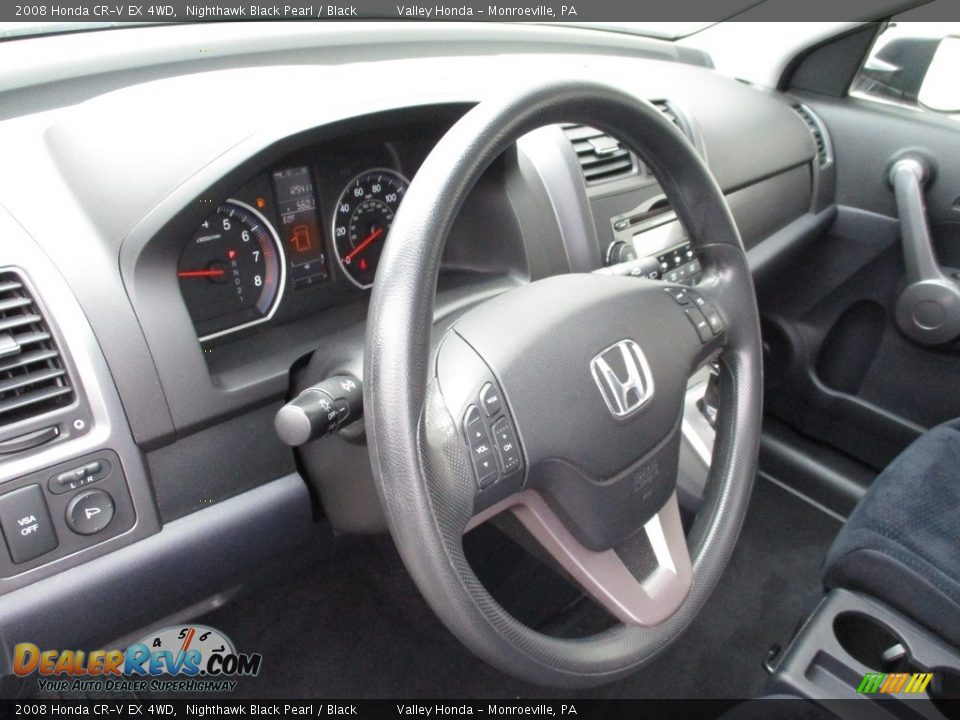 2008 Honda CR-V EX 4WD Nighthawk Black Pearl / Black Photo #15