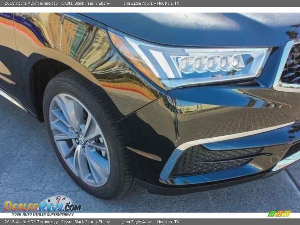 2018 Acura MDX Technology Crystal Black Pearl / Ebony Photo #10