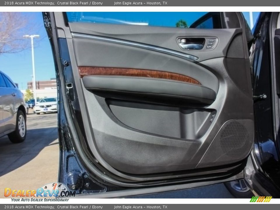 2018 Acura MDX Technology Crystal Black Pearl / Ebony Photo #12