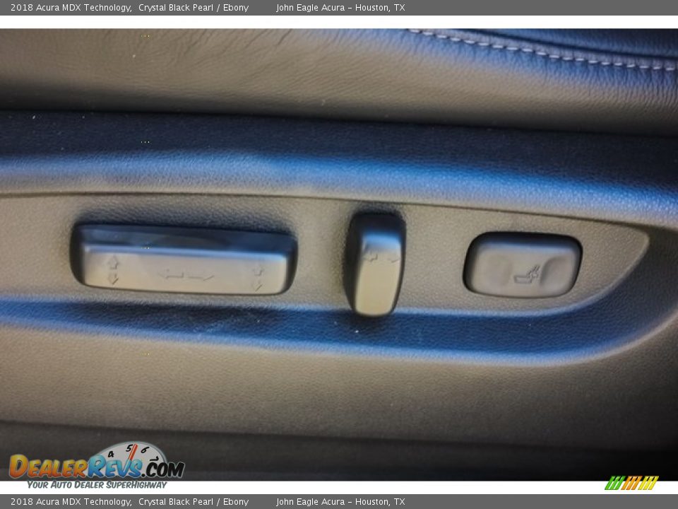 2018 Acura MDX Technology Crystal Black Pearl / Ebony Photo #14