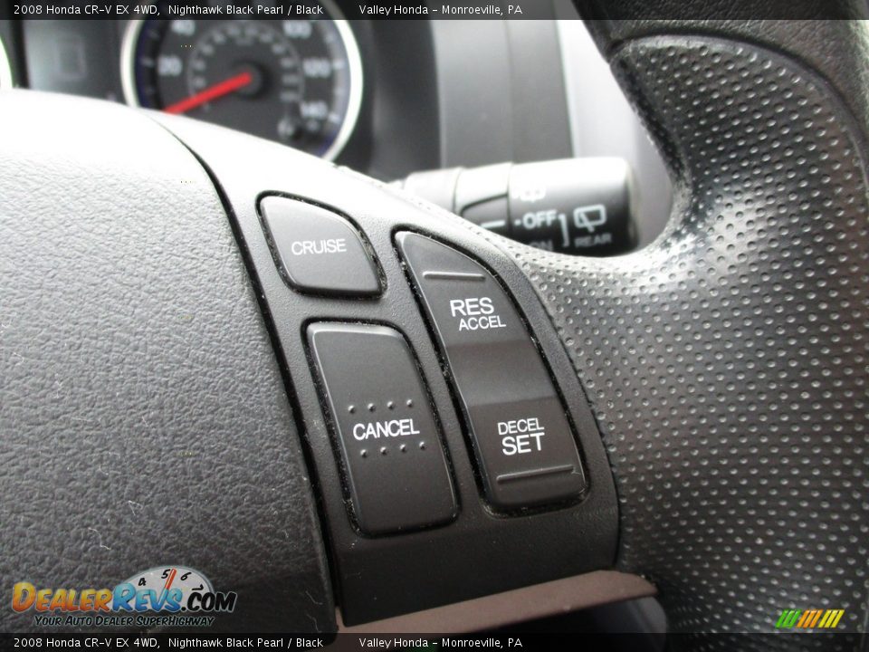 2008 Honda CR-V EX 4WD Nighthawk Black Pearl / Black Photo #18