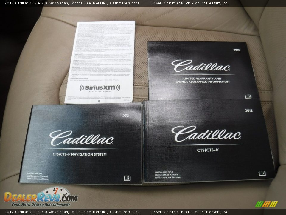 2012 Cadillac CTS 4 3.0 AWD Sedan Mocha Steel Metallic / Cashmere/Cocoa Photo #36