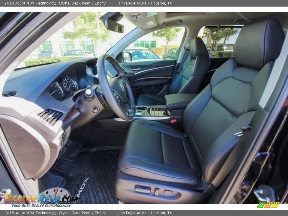 2018 Acura MDX Technology Crystal Black Pearl / Ebony Photo #16